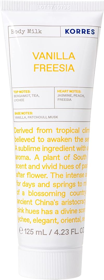 KORRES Vanilla Freesia Body Milk 4.23 fl oz Hydrating Lotion