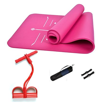 CAJOLG 15mm Esterilla Yoga Gruesa Colchoneta Gimnasia Set ...