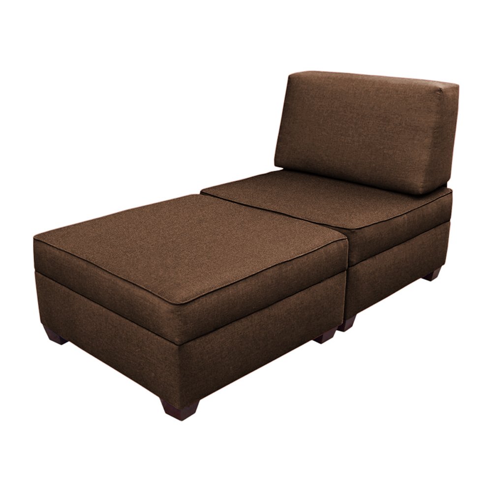 duobed Chaise Lounge 36" Ottomans 36 Inch Brown