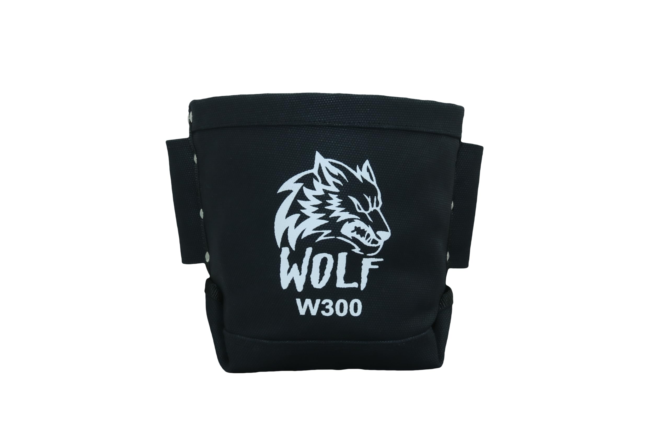 Photo 1 of Wolf Black Canvas Tool Pouch, Tunnel Belt Loop, Bull Pin Loops & Bolt Bag Tote | Tradesman, Ironworker, Carpenter, 5’’x10’’x9’’