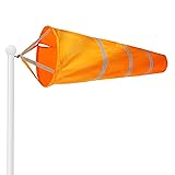 G128 - Orange Windsock Heavy Duty Printed 210D Wind