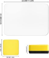 Uncle Paul 6 Pcs Dry Erase Whiteboards A4 22x30cm Double-Sided 9x12in view 3