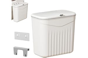 Wall Trash Can | Odorless Kitchen Trash Bin with Lid | Home Daily Supplies for Laundry Offices Pantry Apartment Over Door Und