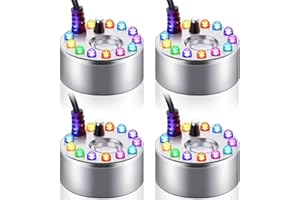 4 Pcs Halloween Mist Maker Fogger Small Ultrasonic Fog Machine Fountain Cauldron Mister Fogger Water Garden Pond Foggers Air 