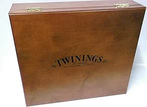 Twinings - Caja de madera con 12 compartimentos (se entrega vacía): Amazon.es: Hogar