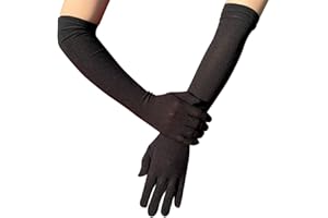 ALVOGIMOR Adult Elbow Length Spandex Stretch Gloves,18 inch Long Wedding Party Christmas Costume Party Dance Gloves