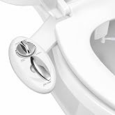 LUXE Bidet NEO 180 - Non-Electric Bidet Attachment for Toilet Seat, White | Dual Nozzle, Self-Cleaning, Adjustable Water Pressure, Rear &amp; Feminine Wash, with Lever Control