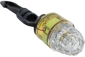 Scuba Choice Diamond Shape Water Activated Mini Safety LED Flash Light with Clip, White