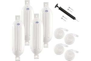 ACY Marine Boat Fender 4 in 1 Pack with Bump and Fender line