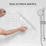 XIYUNTE Shower Mat Non Slip Anti Mould 53x53cm Clear view 7
