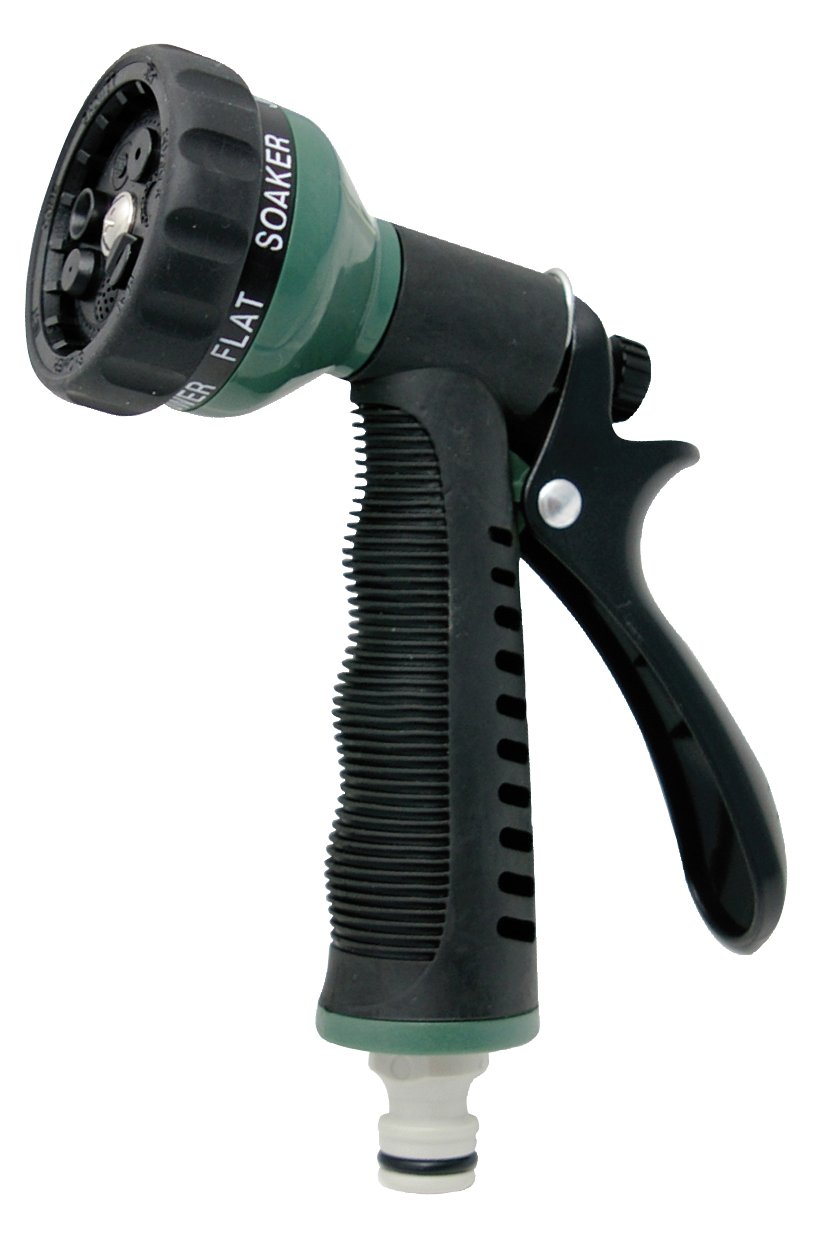AQUA CONTROL C2079 Pistol 7 Shapes Watering, Green Black