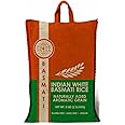 Pride Of India - Extra Long Indian Premium White Basmati Rice, 5 Pound (2.26 Kilo) Reclosable Bag - Naturally Aromatic, Aged, Flavorful, Slender, Non Sticky Grains - Great Value for Money
