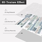 MOONFUN 3D Waterproof Peel and Stick Wall Tiles 12x12 Sage Green 10-Sheet view 8