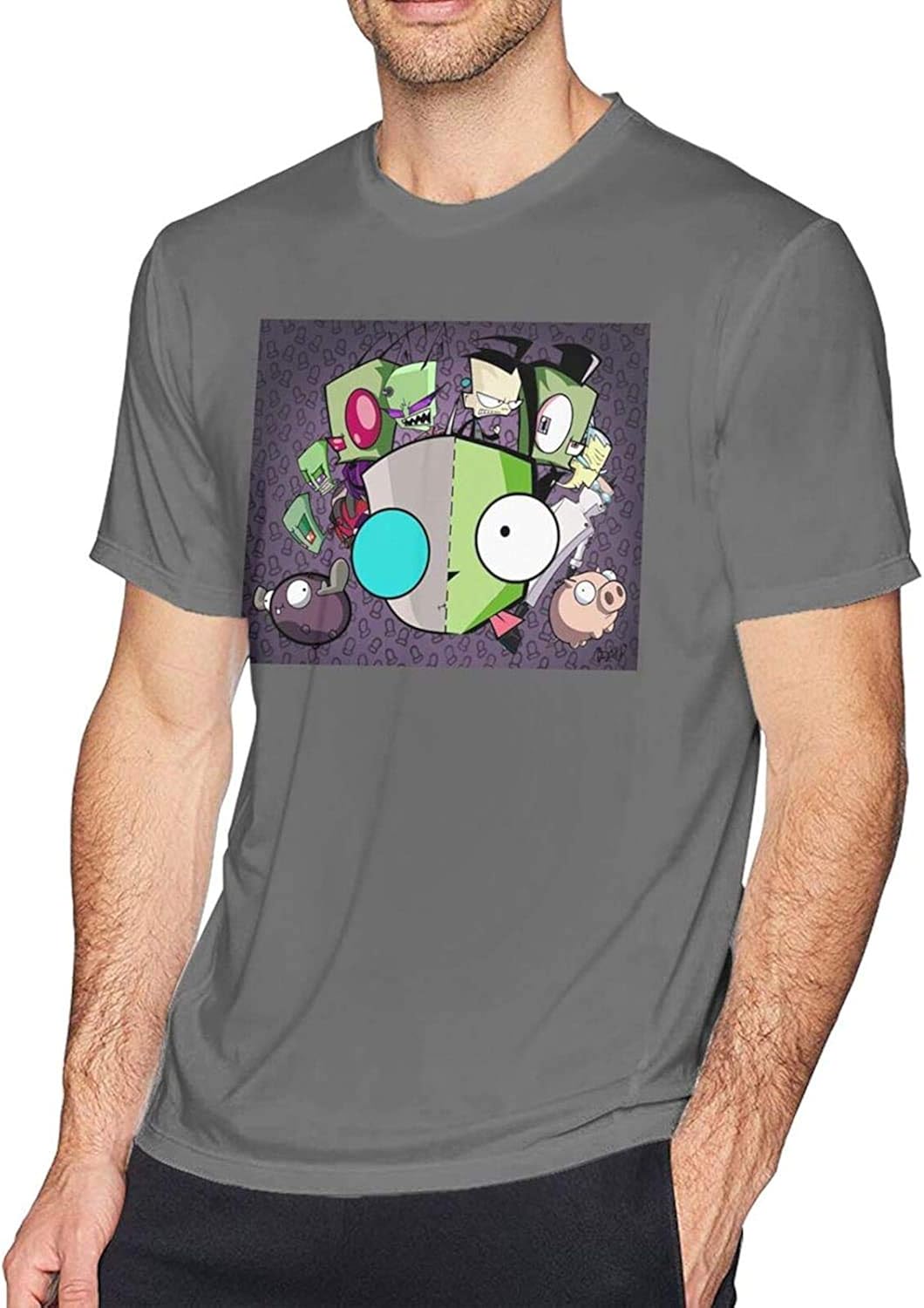 Invader Zim Gir T Shirt Men's Cotton Crew Neck Comfort Short Sleeve