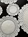 The Baker Celebrations White Round paper Lace Table Doilies 4 5 6 8 10 and 12 inches Assorted Sizes (Variety pack of 120-20 of each)