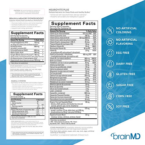 Dr Amen BrainMD Brain & Body Power Max 420 Capsules Complete