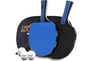 Senston Ping Pong Paddles Table Tennis Paddle, Ideal for Entertainment or Competition - Ping Pong Paddle Set with Balls
