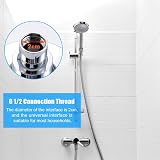 WANTOUTH 4-Inch High Pressure Rainfall Shower Head 5 Spray Settings 360 view 6