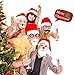 TINKSKY Christmas Party Photo Booth Props Merry Christmas Photo Props Kit for Party Decoration 43pcs