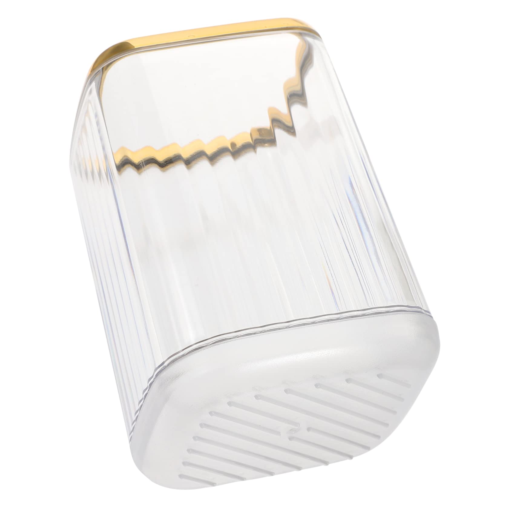 WOONEKY Makeup Brush Holder Transparent Pen Container Desktop Cosmetic Organizer Makeup Brush Storage Tube for Home Office Vanity