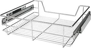 Cesto Extraíble para Armario - de 60 cm con Riel Telescópico, Tamaño