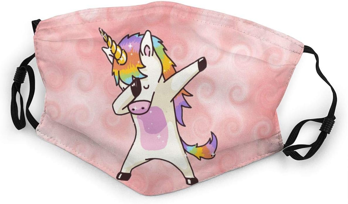 Seapig Unicorn for Kids Dust,Odor Proof,Mouth Breathable Washable Reusable Black
