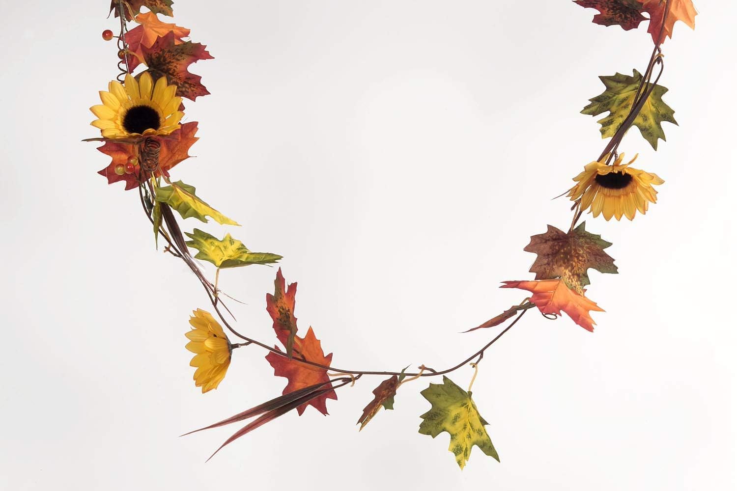 2x Herbst Girlanden Mit Blättern - 175cm Deko Mit 4 Haken Für Herbstparty