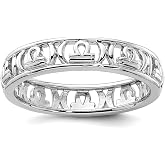 925 Sterling Silver Stackable Libra Zodiac Ring Stackable Ring for Women