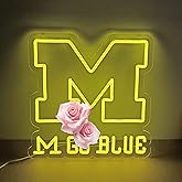 University Neon Sign For Wall Decor, Dimmable University Neon Sign for Bedroom Man Cave Birthday Gifts for Fans Decoration, Led Light Up Sign for Parties, Bars, Dorms, Office Wall Art and Game Room Decor12.9*12.9inch