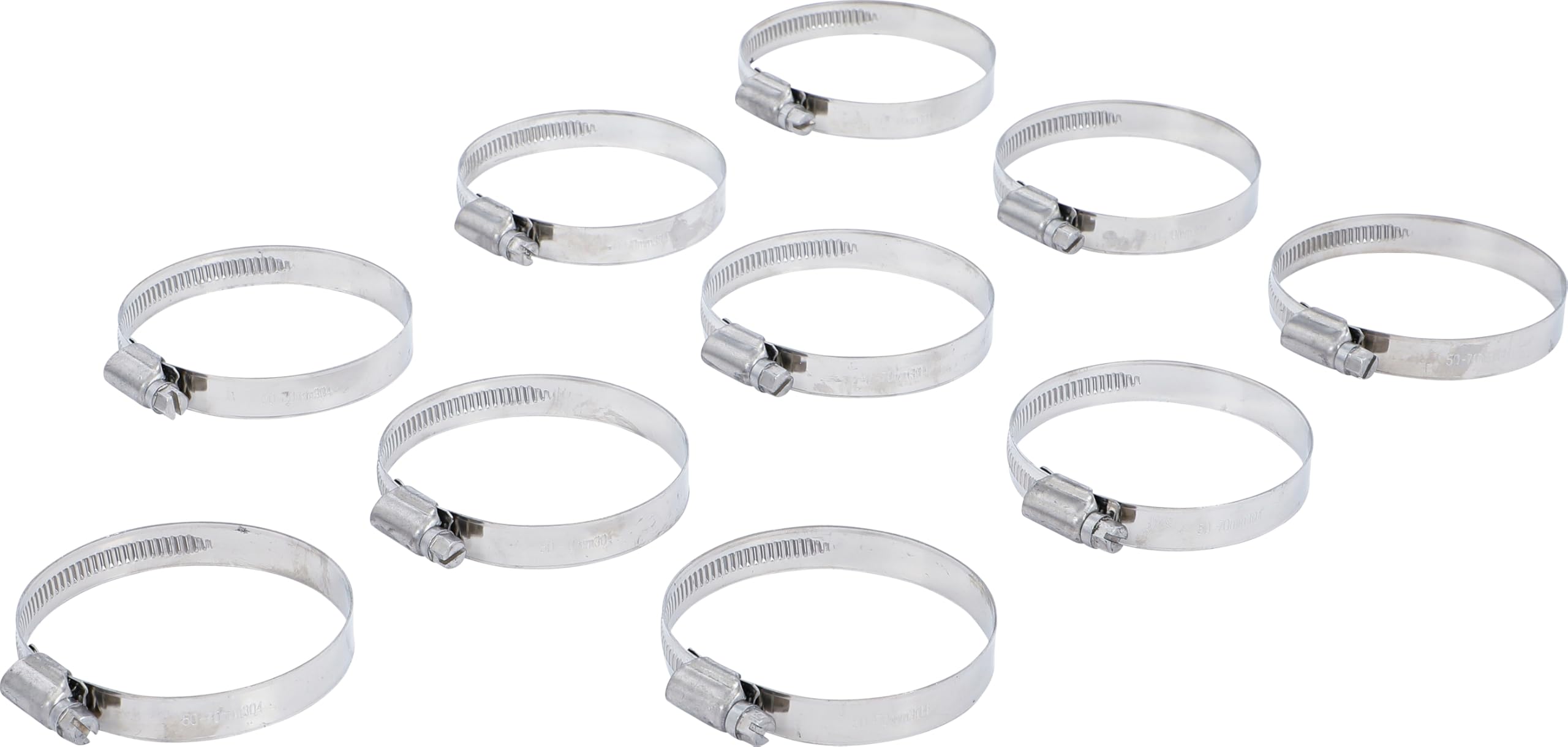 BGS 8095-50x70 | Hose Clamps | Stainless | 50 x 70 mm | 10 pcs.