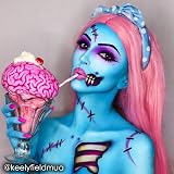 Mehron Paradise Makeup AQ Face Body Paint Pro Size Light Blue Water Activated view 3