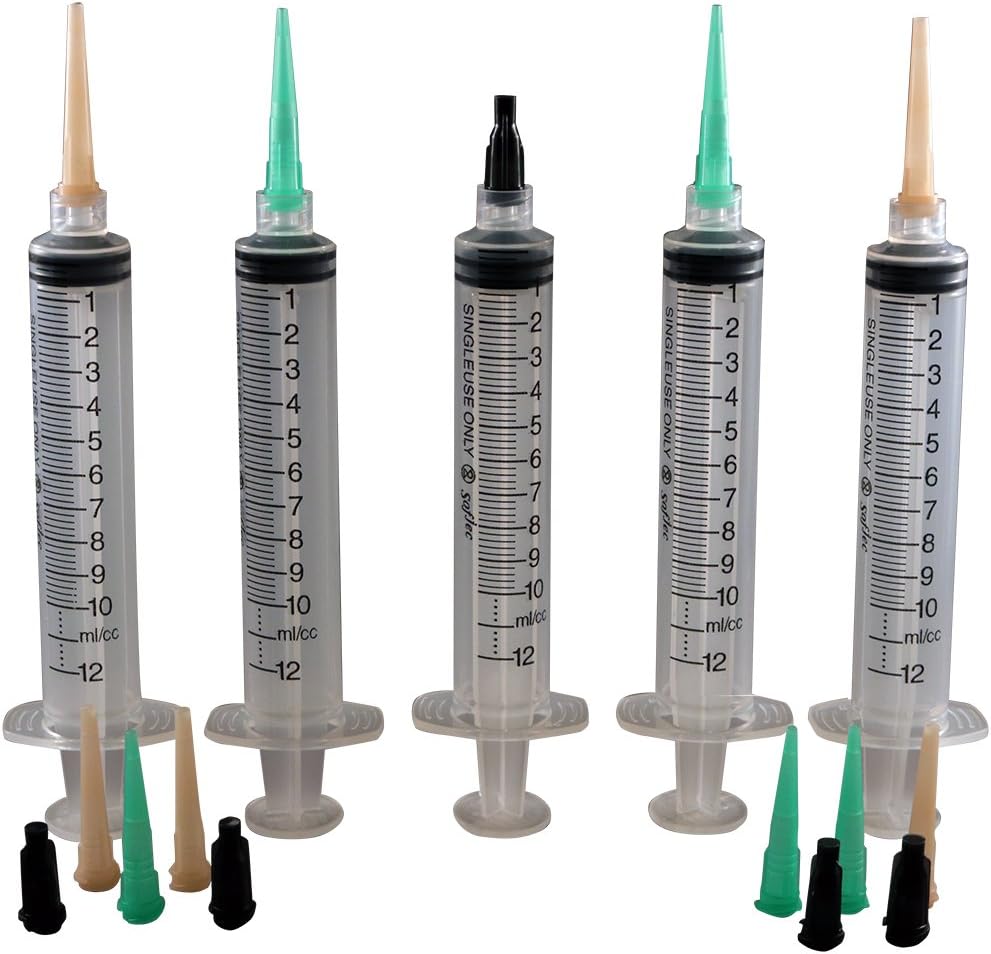 Jensen Global Woodworking Kit with 10 CC Manual Syringe & Blunt Dispensing Tips. (Non sterile/Non Medical)