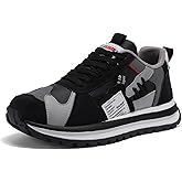 Men's Colorful, Trendy and Retro Canvas Platform Sneakers: Lace - up Casual Style, Suitable for Walking, Tennis and Running