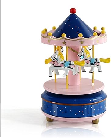 Amazon オルゴール 木製 メリーゴーランド カルーセル 子供 おもちゃ オルゴール おもちゃ