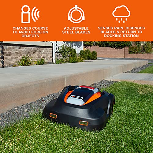MowRo RM24 Robot Lawn Mower 9.5" Cutting Width Brushless Motor Up