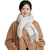 LaniLani 100% Merino Wool Scarf Shawl for Women, Warm and Oversized, Pashmina Cashmere feel, 78” x 28”, Winter Gift for Women