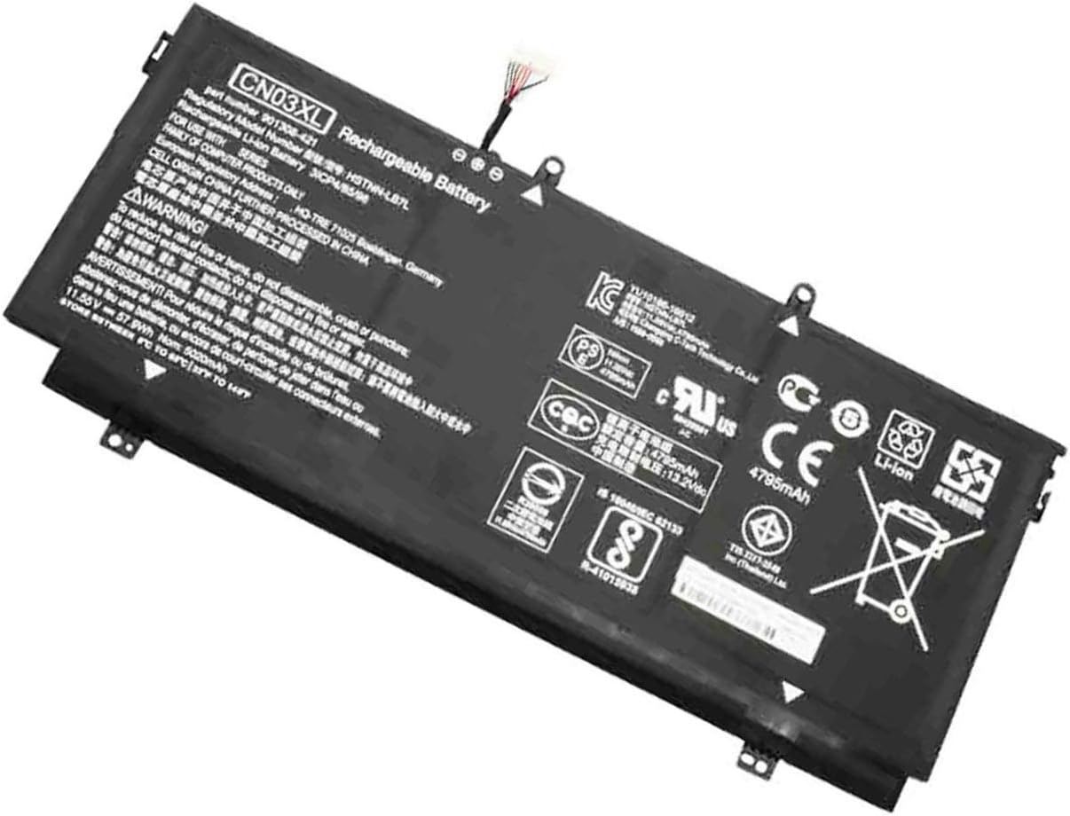 New CN03XL Battery Compatible with HP Spectre X360 13-AC033DX SH03XL HSTNN-LB7L 859356-855 Series Laptop 11.55V 57.9Wh