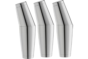 WOTOR Boston Cocktail Shaker Set, 18 oz & 28 oz Stainless Steel Weighted Shaker Tins, Metal Martini Shaker Drink Mixer for Ba