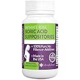 Intimate Rose Boric Acid Suppositories - Manages Odor - Promote pH Balance for Women Vaginal-Health - 14-Count Medical Grade Boric Acid (600mg)