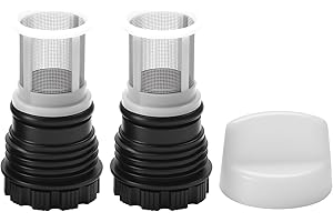VYH H98-510-S tankless Water Heater Filter Kit for tankless Water Heater (2 Tankless Water Heater Inlet Screen Assemblies+1 Filter Knobs）