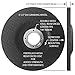 4-1/2 Inch x 1/4 Inch x 7/8 Inch - 6 PACK - PREMIUM GRINDING WHEELS for Grinders - Aggressive Aluminum Oxide Grain for Grinding all Ferrous Metals/Stainless Steel, Depressed Center