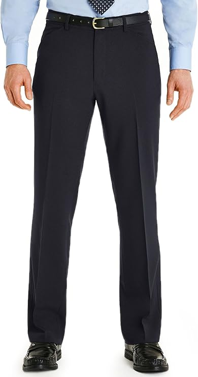 Farah Mens Frogmouth Pocket Formal Smart Trouser Pants Navy 46W / 33L: Amazon.co.uk: Clothing