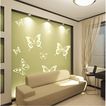 Juego de mariposas decorativas Tr1472 para recámara, sala de estar