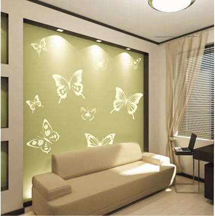 Juego de mariposas decorativas Tr1472 para recámara, sala de estar