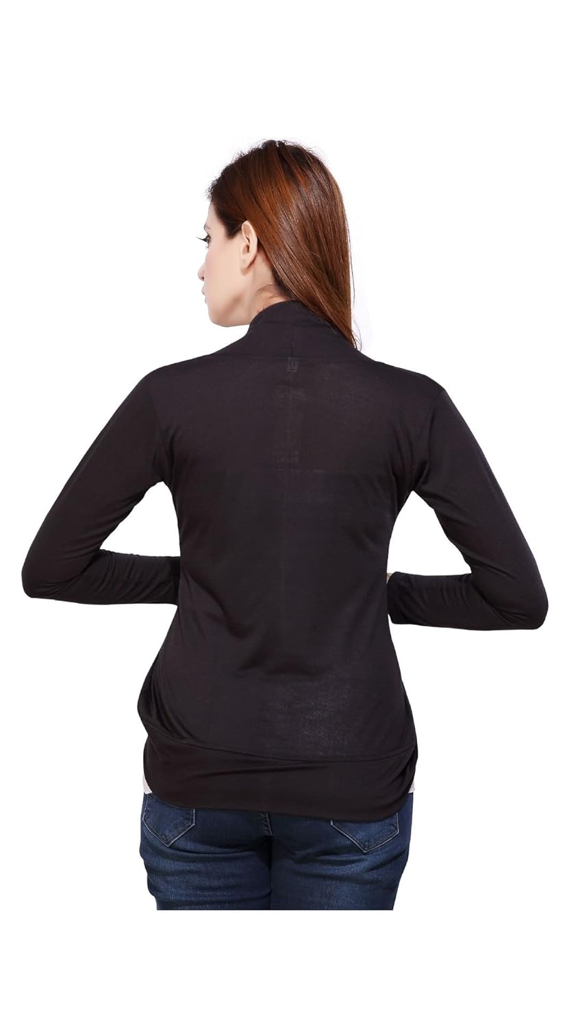 bfly women's viscose short shrugs(black)