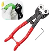 Sclwlkeyxgs Heavy Duty Wheeled Glass Mosaic Nipper &amp; Hd Ceramic Tile Nipper, Tile Cutter Pliers Soft-grip Handle - Shapping Plier, Nipper Cutting Tools, Stone, Metal, 8 Inch