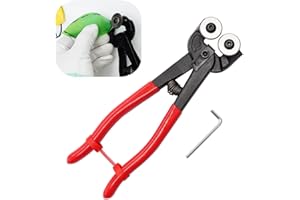 Sclwlkeyxgs Heavy Duty Wheeled Glass Mosaic Nipper & Hd Ceramic Tile Nipper, Tile Cutter Pliers Soft-grip Handle - Shapping Plier, Nipper Cutting Tools, Stone, Metal, 8 Inch