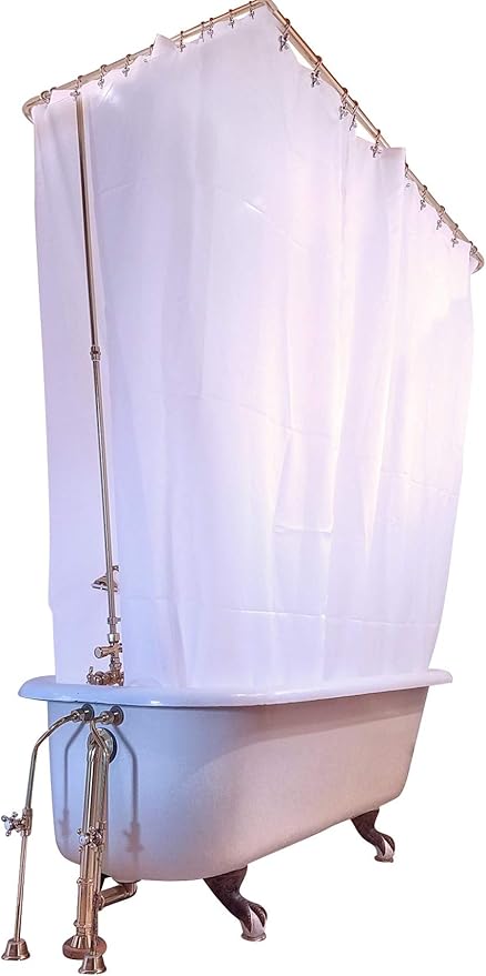 Amazon Com Clawfoot Designs Heavy Duty Peva Tub Shower Curtain No
