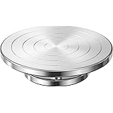 Yncotte Pottery Wheel, 7 Inch Sculpting Wheel for Pottery Aluminium Alloy | Tabletop Double-Sided Clay Wheel Pottery Turntable Smooth Rotation for Kids Adults Ceramics Painting Model Making Cake Decor