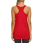 Mippo Womens Long Workout Tops Racerback Athletic Yoga Gym Tank Top Sports Tennis Shirt